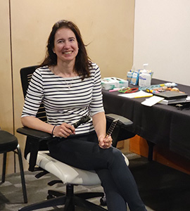 Dr. Amanda Weinerman at the healthy kids fair,  Port Hardy.